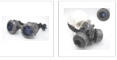 BadBoyStudio Steampunk Glasses Cyber Glow Gas Mask