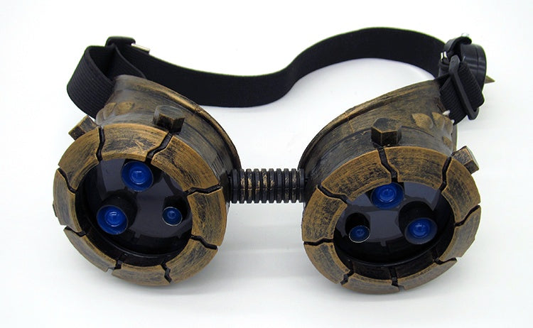 BadBoyStudio Steampunk Glasses Cyber Glow Gas Mask