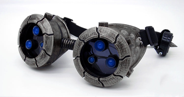 BadBoyStudio Steampunk Glasses Cyber Glow Gas Mask