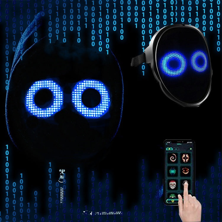 Halloween LED Luminous Face Changing Party Mask