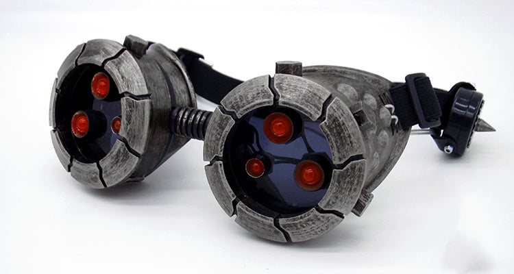 BadBoyStudio Steampunk Glasses Cyber Glow Gas Mask