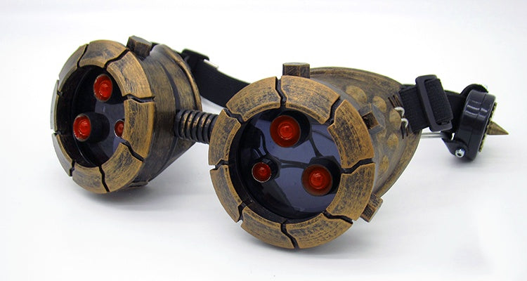 BadBoyStudio Steampunk Glasses Cyber Glow Gas Mask