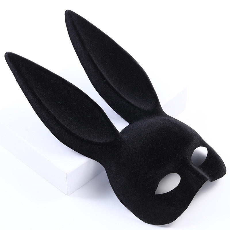 Rabbit Ears Suede Halloween Party Mask