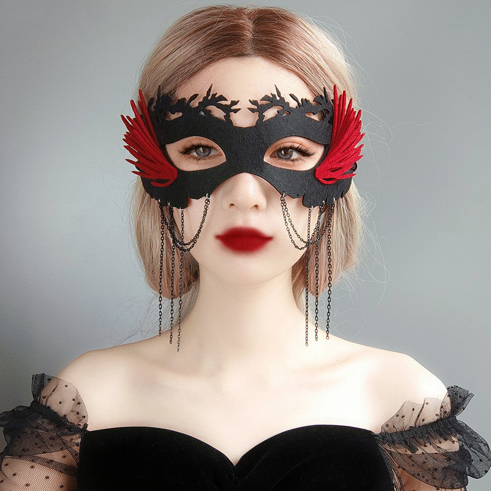 Half Face Halloween Masquerade Mask