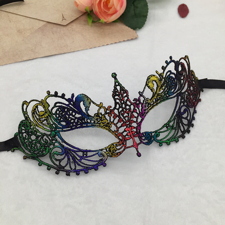 Lace Small Pointed Halloween Half Face Mask