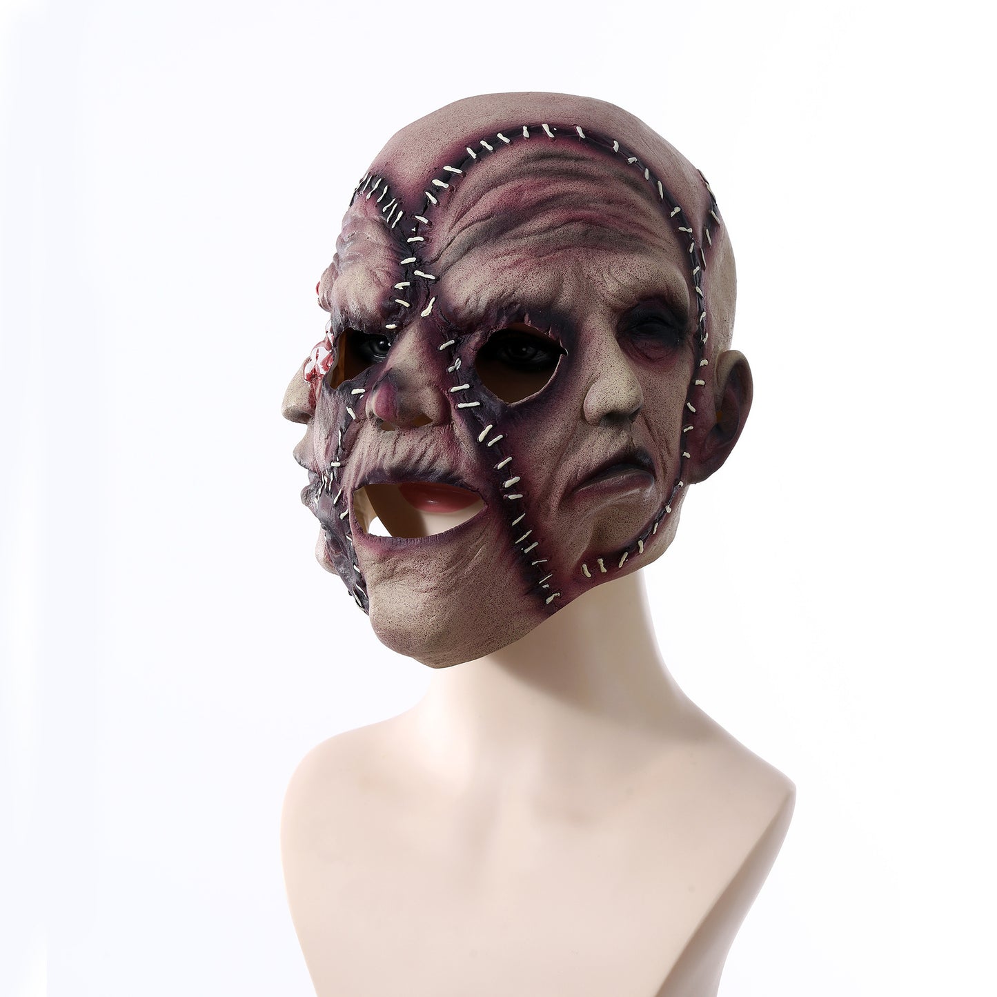 Halloween Three-sided Grimace Horror Cosplay Mask