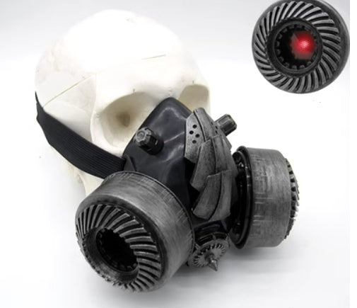 BadBoyStudio Steampunk Glasses Cyber Glow Gas Mask