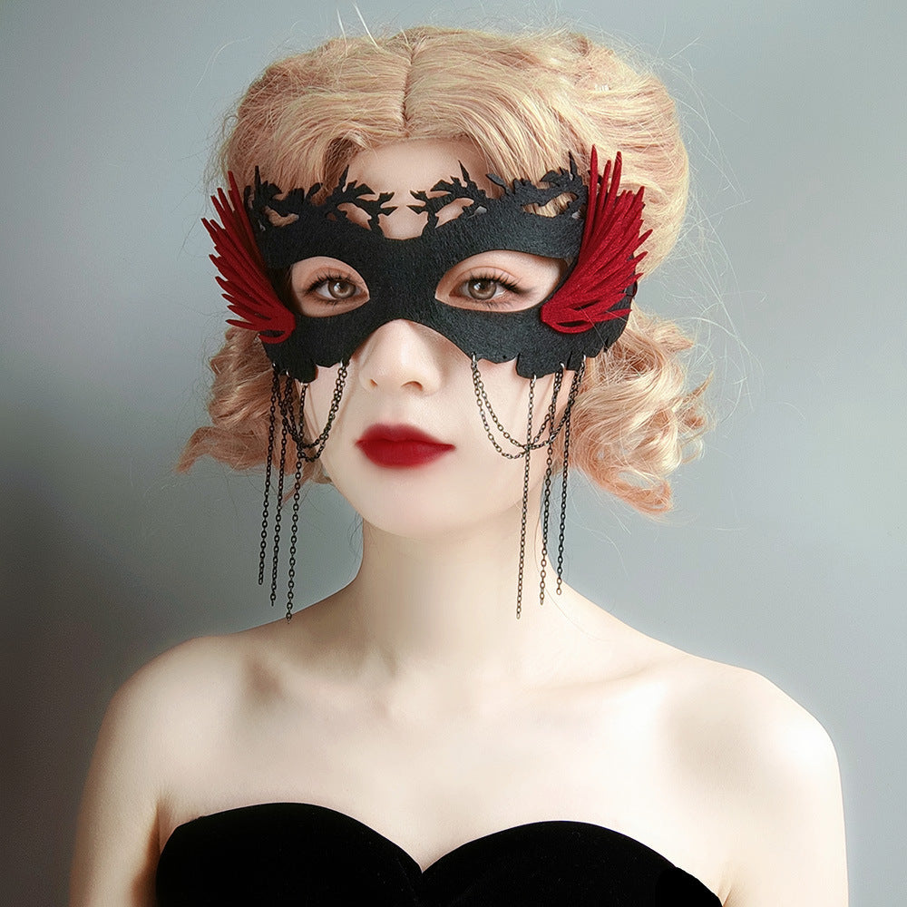 Half Face Halloween Masquerade Mask