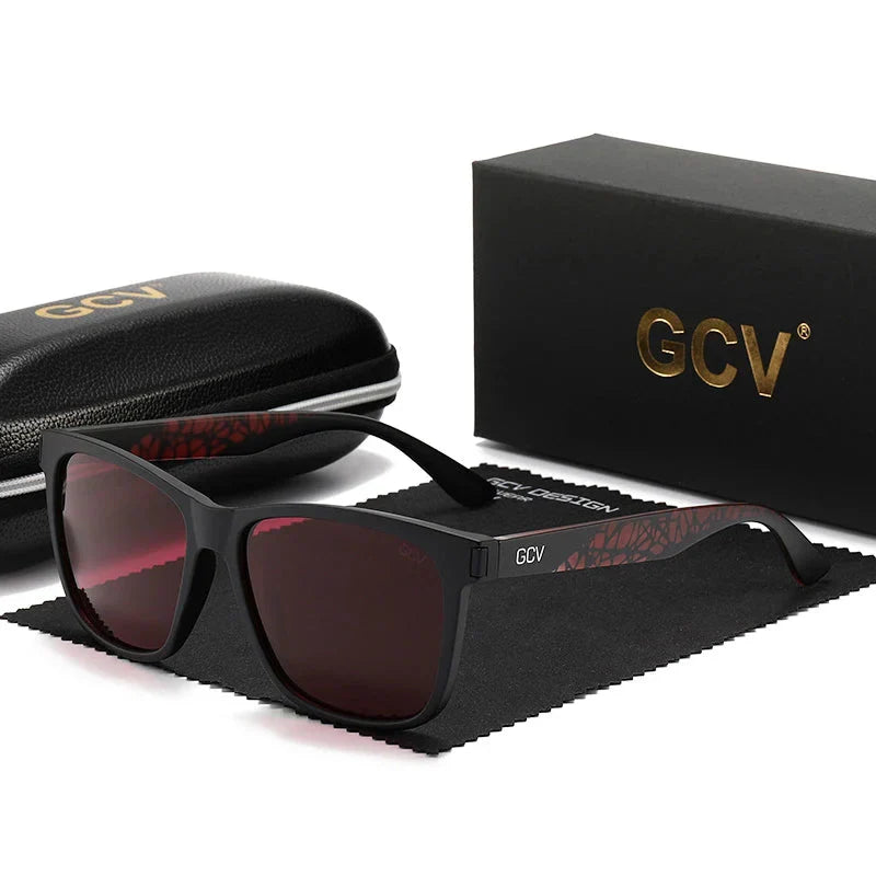 Ultralight TR90 Square Frame Polarized Sunglasses