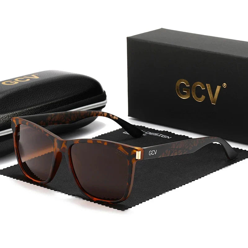 Ultralight TR90 Square Frame Polarized Sunglasses