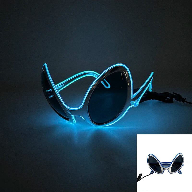 Luminous LED Alien HELLOWEEN Party Sunglasses