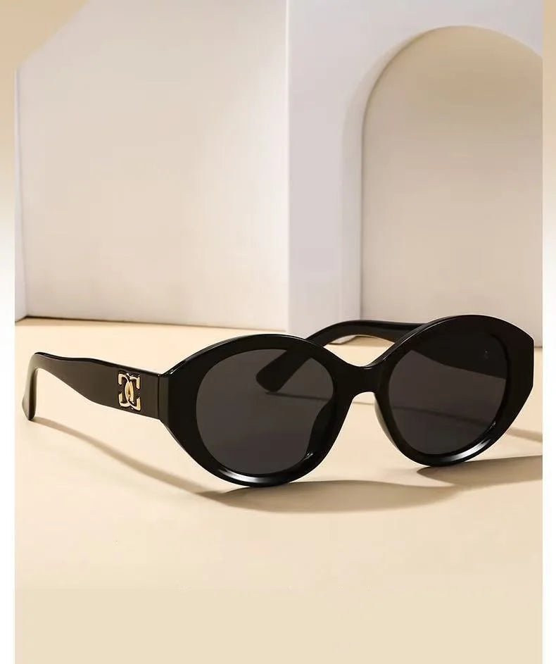 Fashion Small Round Designer Trending Gradient Sunglasses