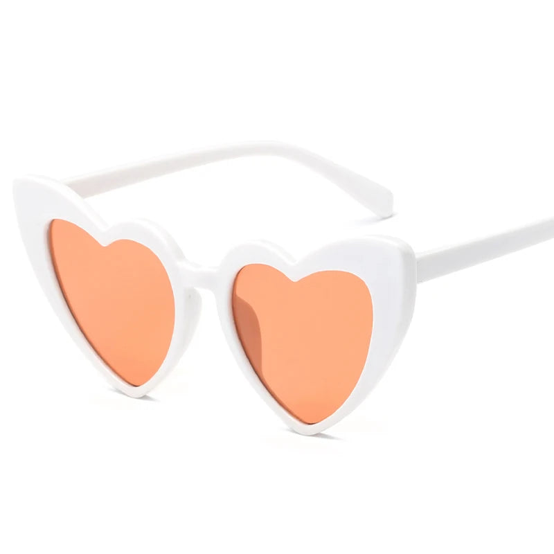 Heart Shaped Cat Eye Female Retro Love HELLOWEEN Sunglasses