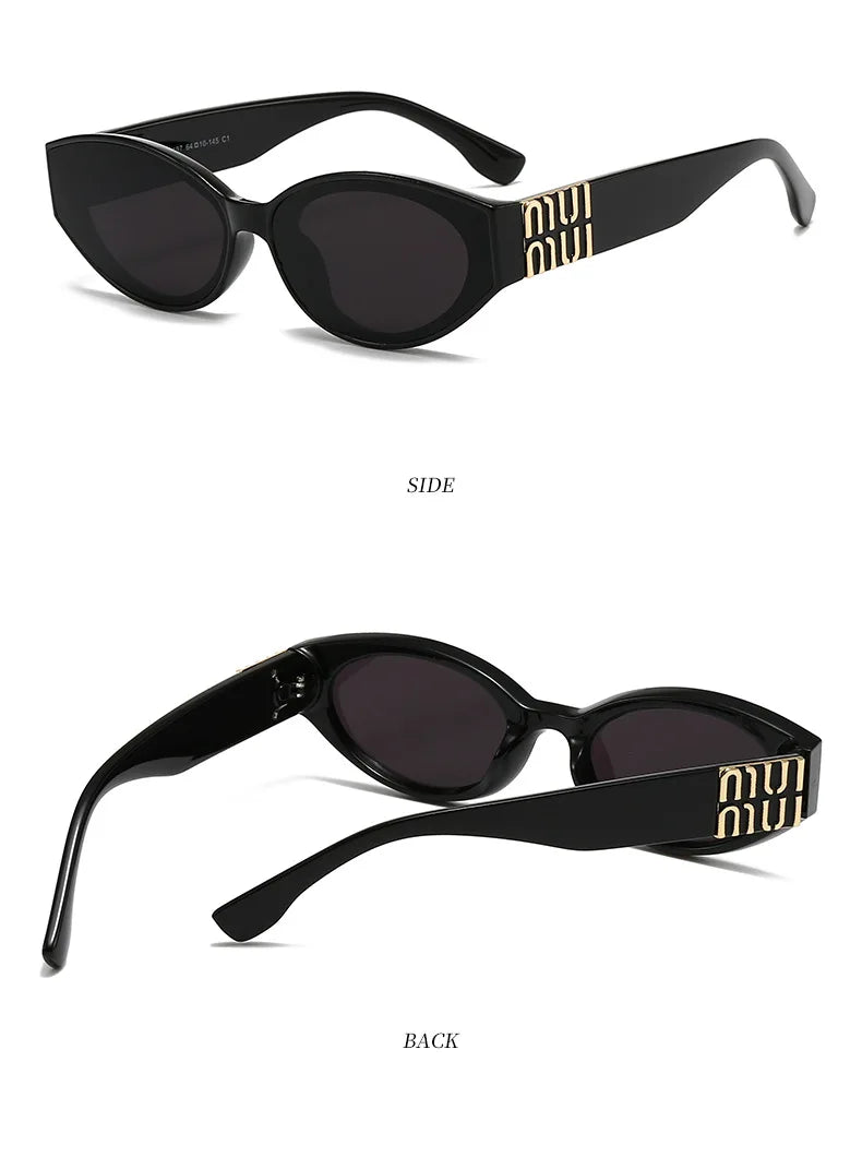 MUI Glamour Oval Cat Eyes Stylish Fashion Sunglasses