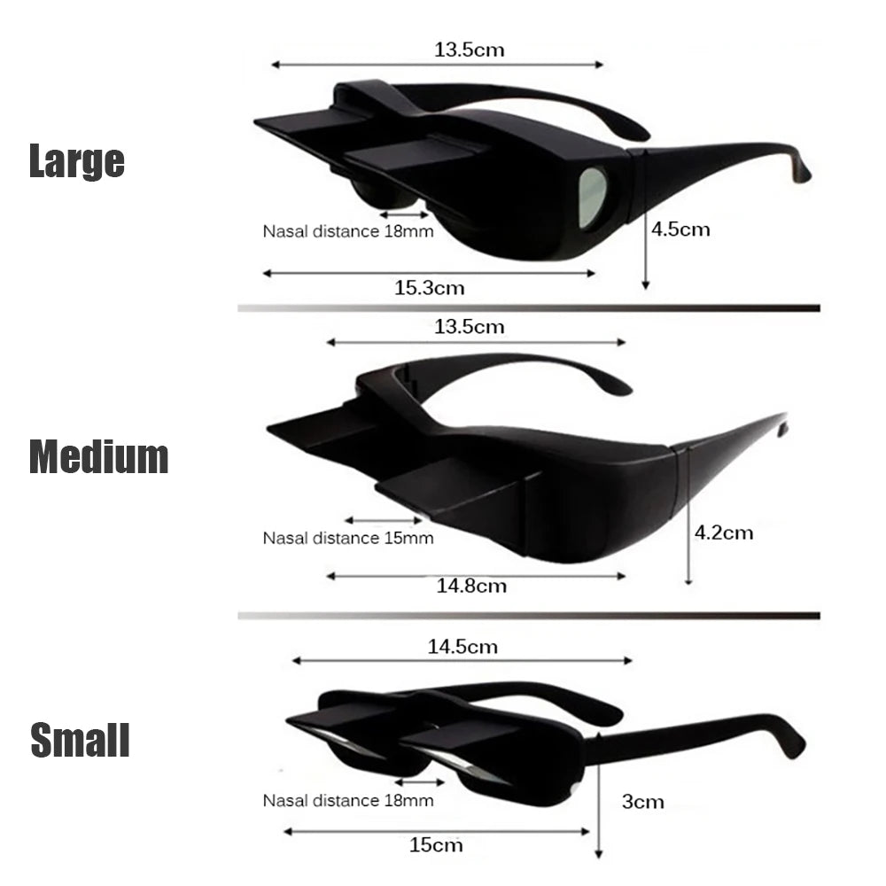 Lazy Creative Periscope Horizontal Reading Glasses