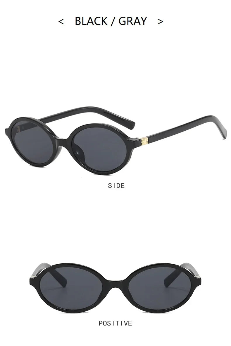 Cute Sexy Lovely Small Oval Leopard Sunglasses