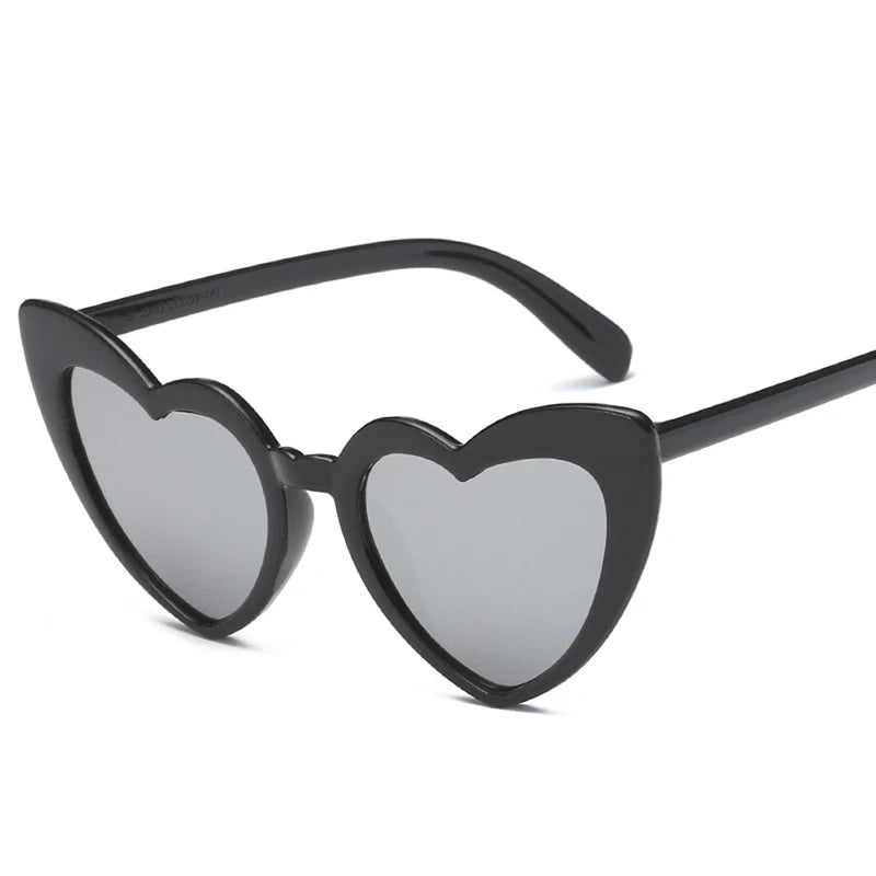 Heart Shaped Cat Eye Female Retro Love HELLOWEEN Sunglasses