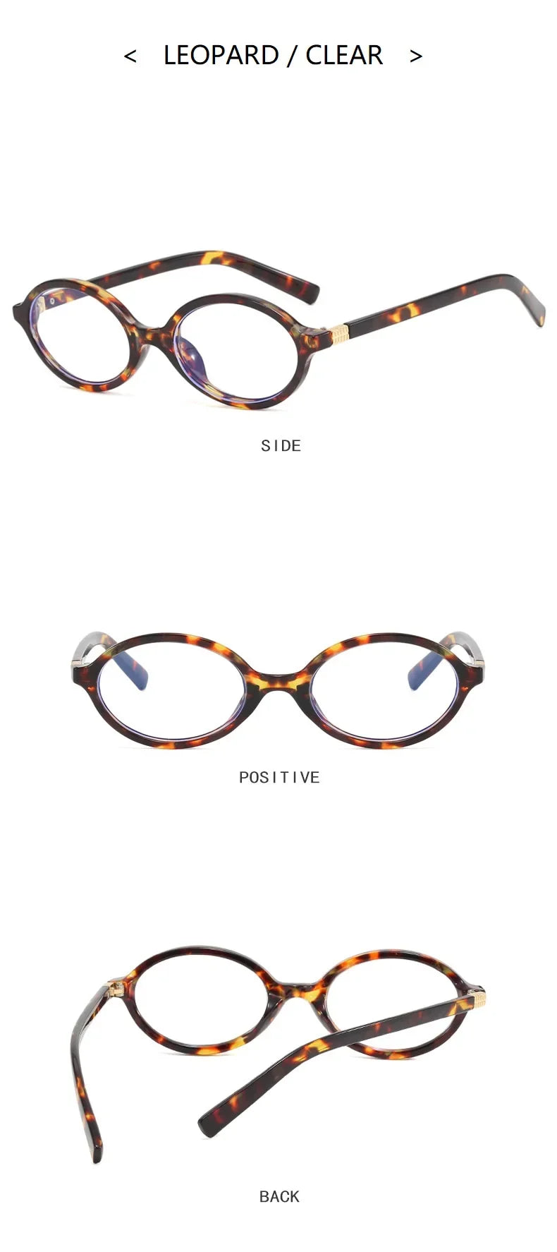 Cute Sexy Lovely Small Oval Leopard Sunglasses