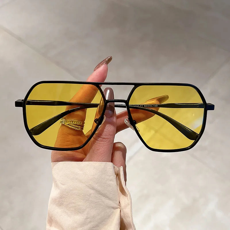Vintage Polarized Retro Men Fashion Black Shades