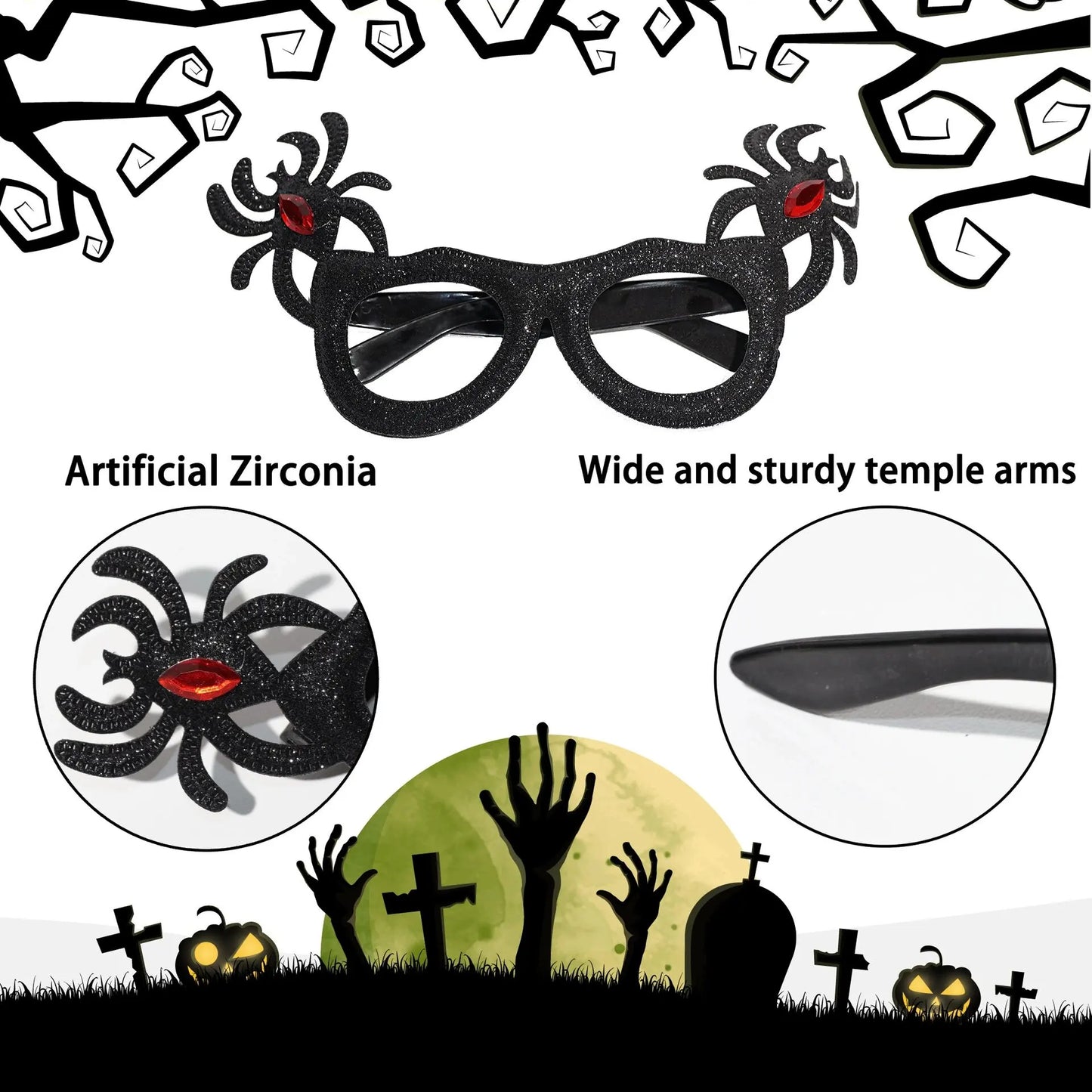 Pumpkin Ghost Unique Halloween Glasses