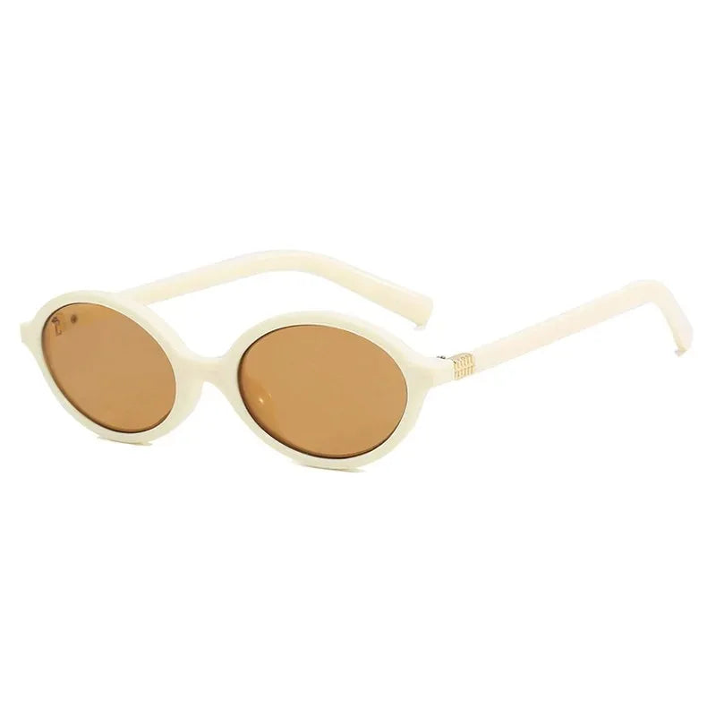 Cute Sexy Lovely Small Oval Leopard Sunglasses