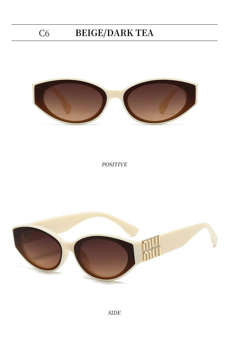 MUI Glamour Oval Cat Eyes Stylish Fashion Sunglasses