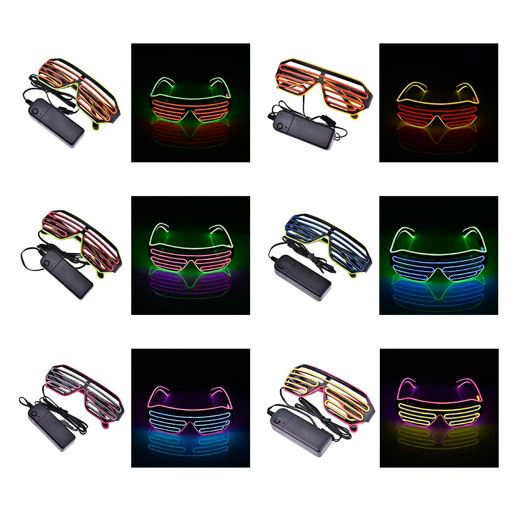 LED Luminous Halloween glasses