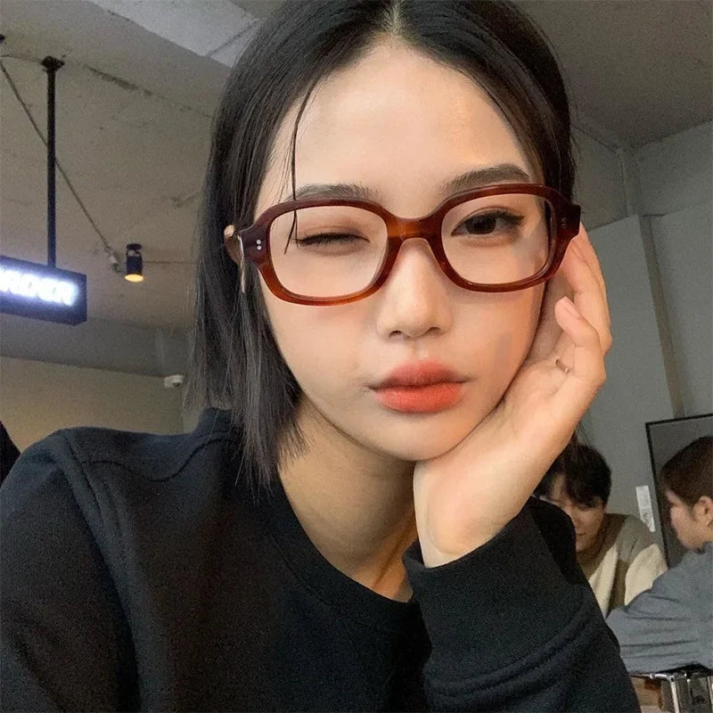 Retro Square Frame Blue Light Blocking Reading sunglasses