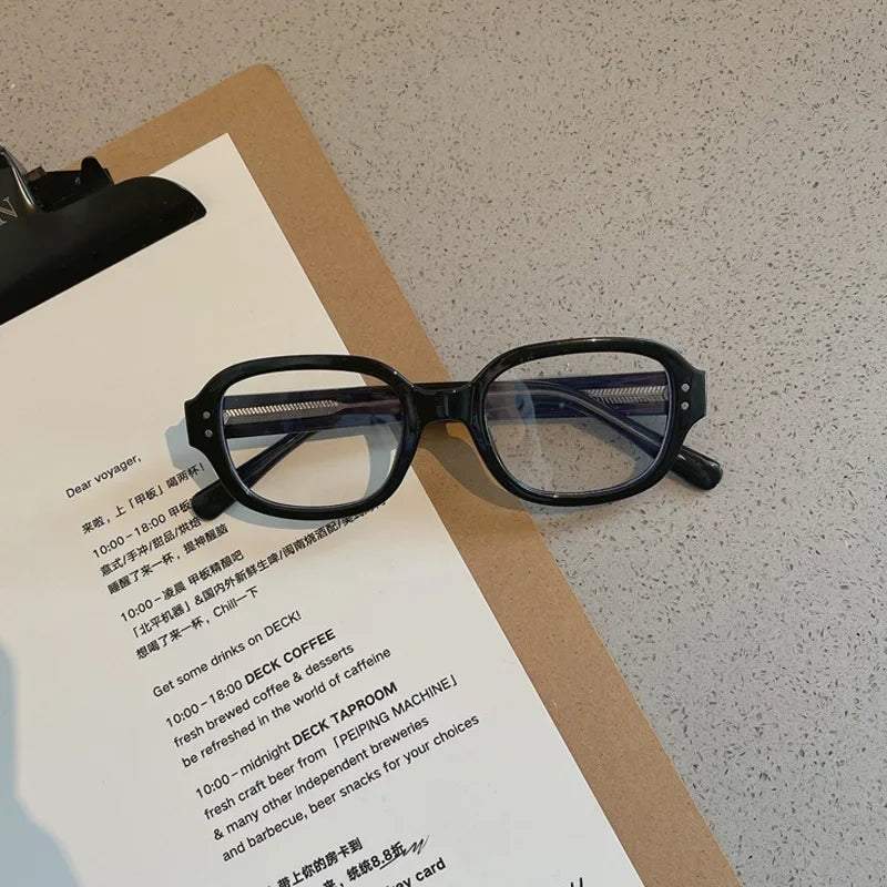 Retro Square Frame Blue Light Blocking Reading sunglasses