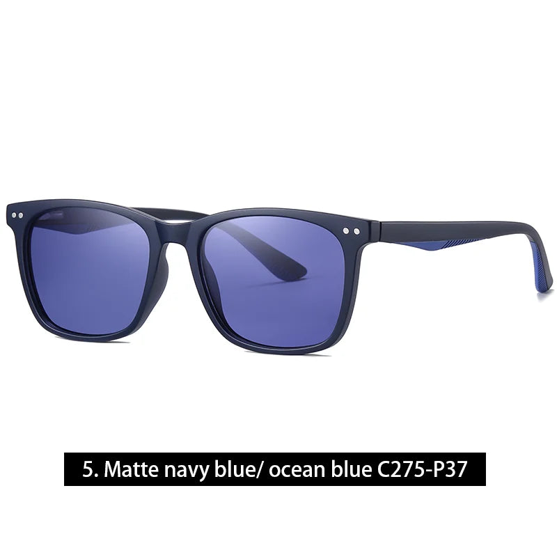 Retro Transparent Korean Square Polarized Sunglasses