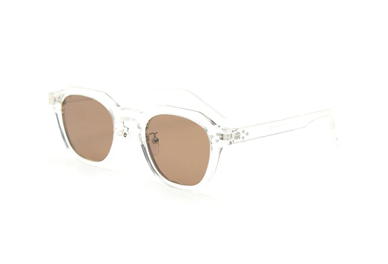 Peekaboo Korean Retro TR90 Polygon Polarized Sunglasses