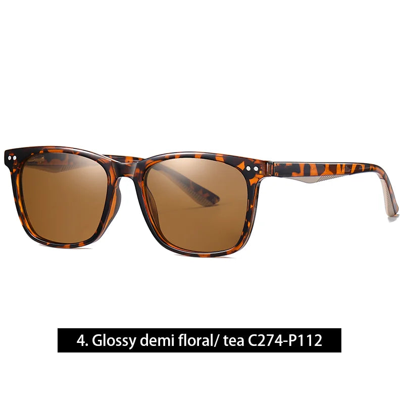 Retro Transparent Korean Square Polarized Sunglasses