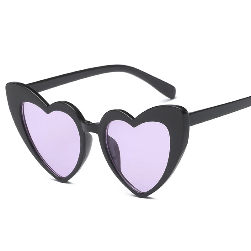 Heart Shaped Cat Eye Female Retro Love HELLOWEEN Sunglasses