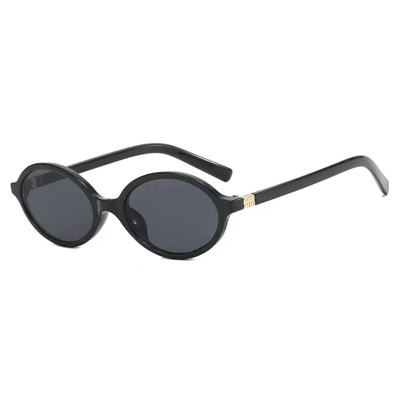 Cute Sexy Lovely Small Oval Leopard Sunglasses