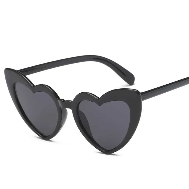 Heart Shaped Cat Eye Female Retro Love HELLOWEEN Sunglasses