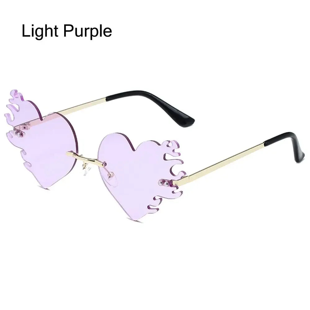 Rimless Sunglasses Diamond Shape Trending Vintage HELLOWEEN Sunglasses