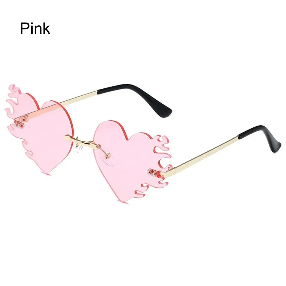 Rimless Sunglasses Diamond Shape Trending Vintage HELLOWEEN Sunglasses
