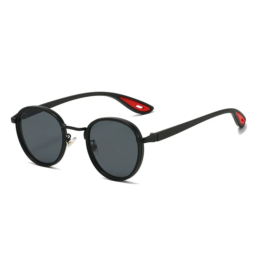 Unisex Vintage Round Metal – Luxury Punk Fashion Sunglasses