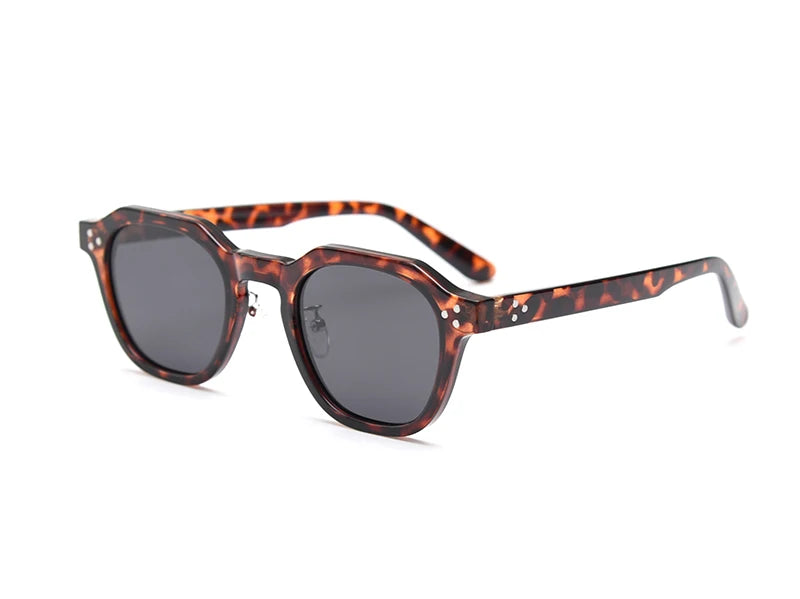 Peekaboo Korean Retro TR90 Polygon Polarized Sunglasses