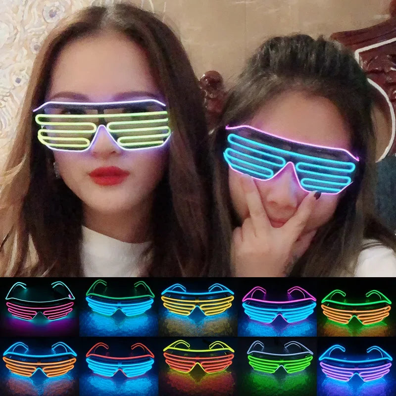 LED Luminous Halloween glasses