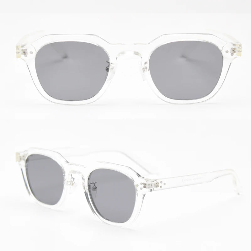 Peekaboo Korean Retro TR90 Polygon Polarized Sunglasses