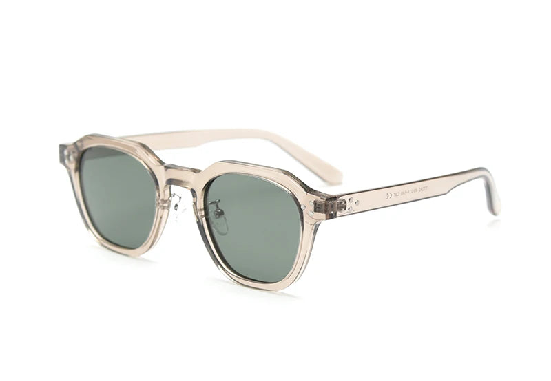 Peekaboo Korean Retro TR90 Polygon Polarized Sunglasses