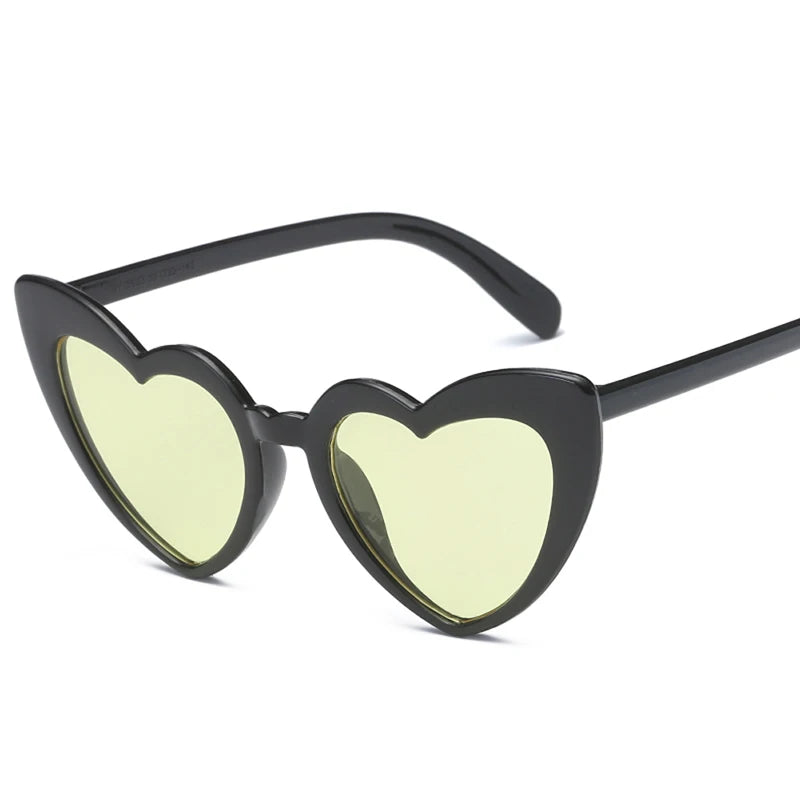 Heart Shaped Cat Eye Female Retro Love HELLOWEEN Sunglasses