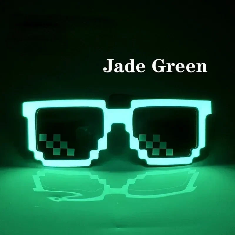 LED Glasses Luminous Glow Flashing Mosaic HELLOWEEN Sunglasses
