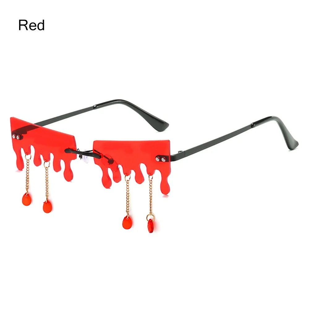 Rimless Sunglasses Diamond Shape Trending Vintage HELLOWEEN Sunglasses