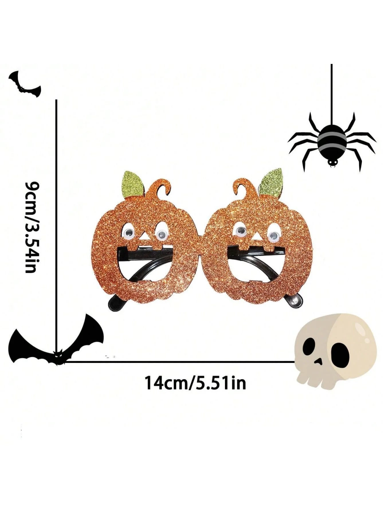 Pumpkin Ghost Unique Halloween Glasses