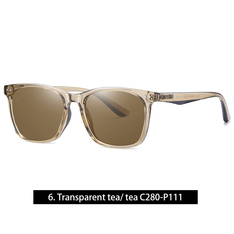 Retro Transparent Korean Square Polarized Sunglasses
