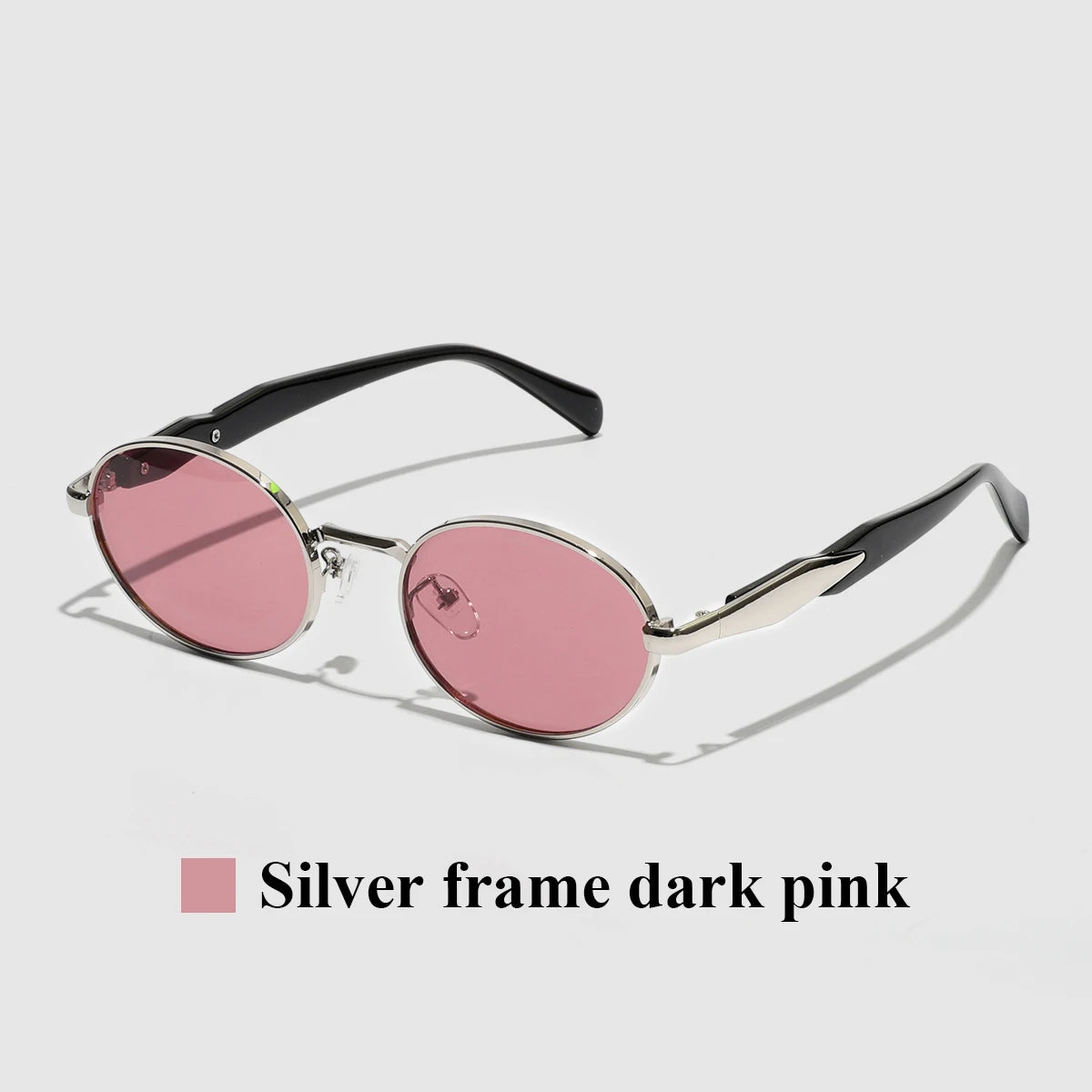 Luxury Metal Frame Cat Eye Oval Women's Sunglasses