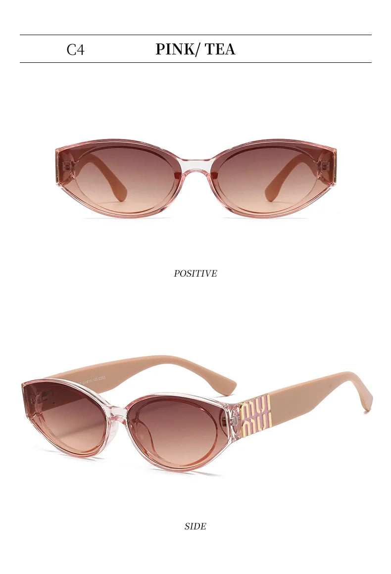 MUI Glamour Oval Cat Eyes Stylish Fashion Sunglasses
