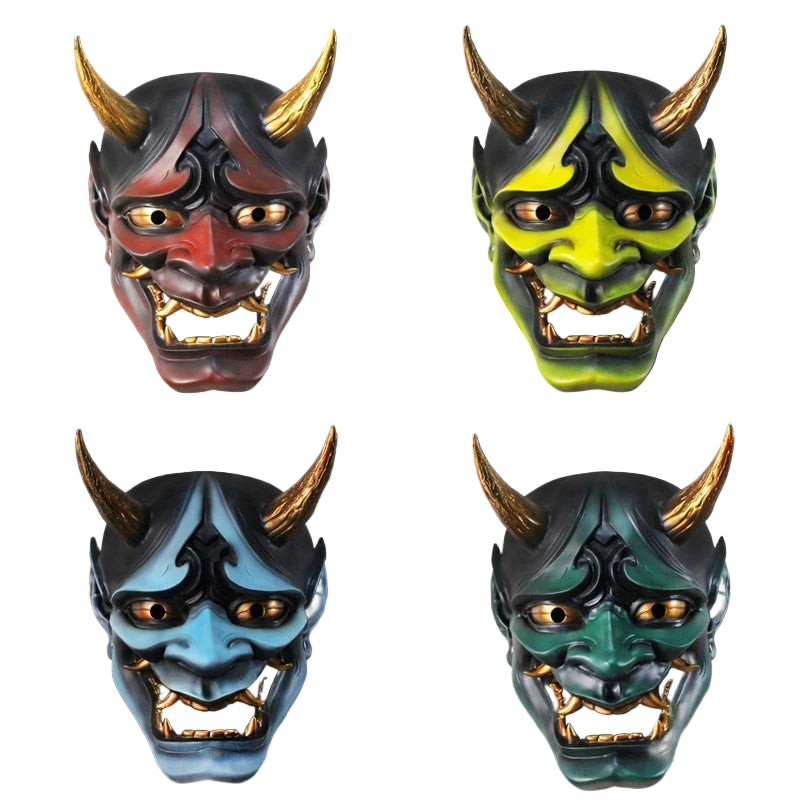 Halloween Japanese Color Demon Mask